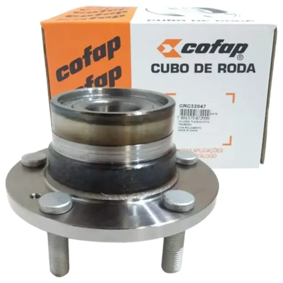 Cubo de Roda Traseiro Direito ou Esquerdo com Rolamento sem ABS para Hyundai Tucson - Cofap - CRC32047