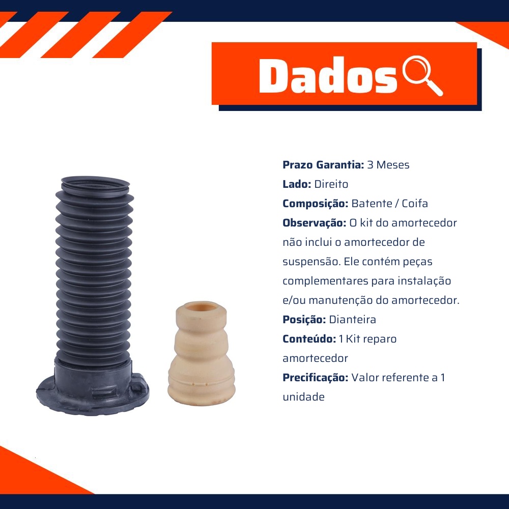 Kit Reparo Amortecedor Dianteiro Direito para Honda Civic - Cofap - KSC10210S
