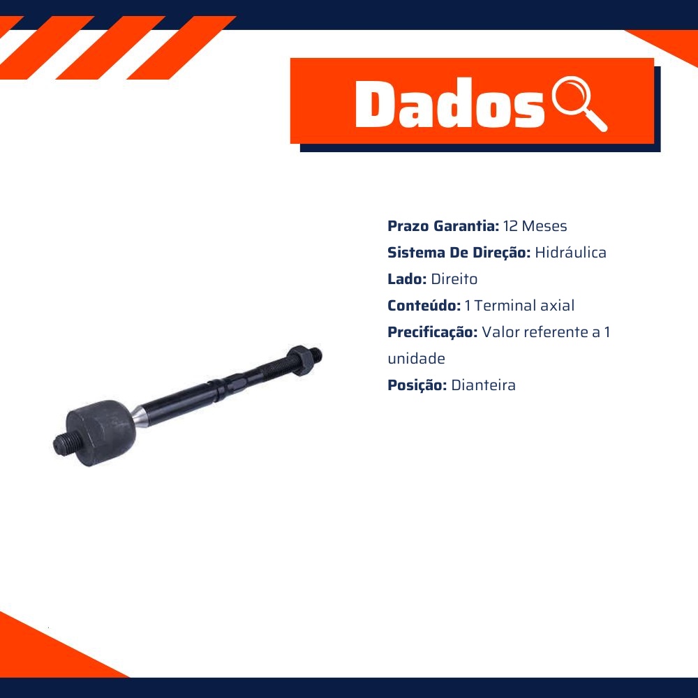 Terminal Axial Dianteiro Direito Ou Esquerdo - Cofap - TAC29003M
