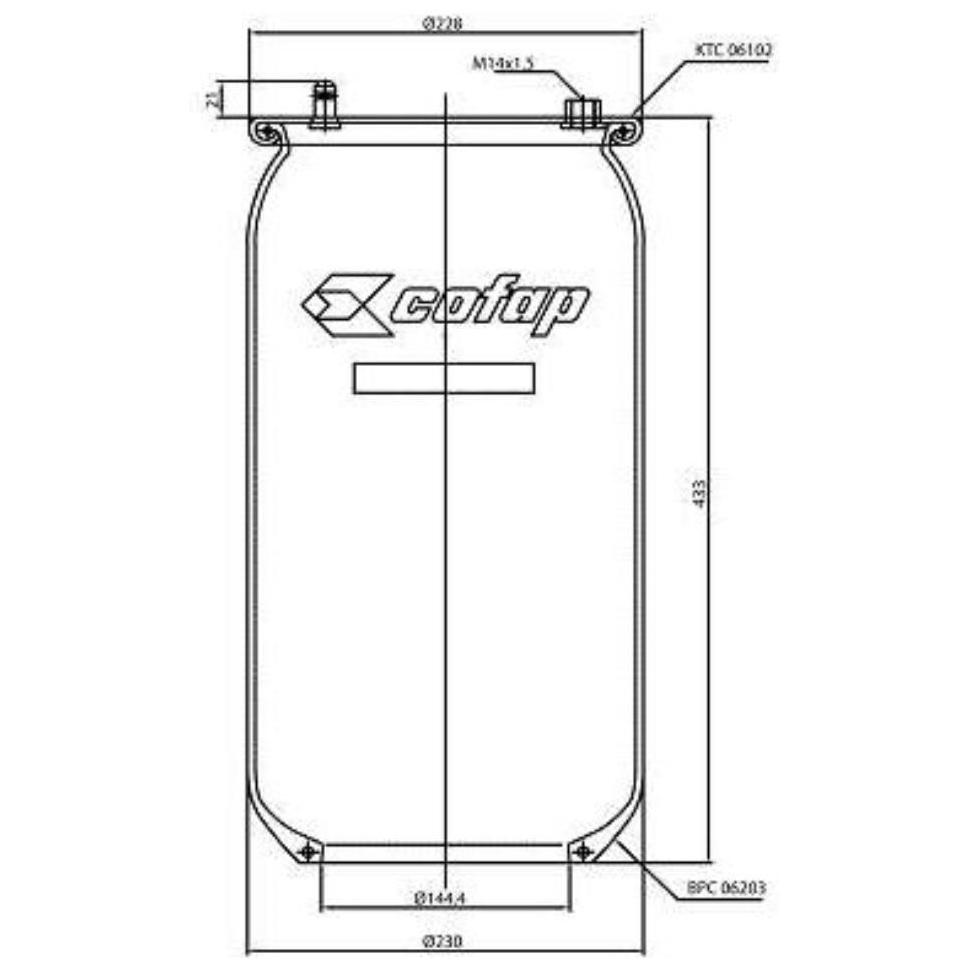 Kit Pneumático para Scania K124 e L94 - Cofap - KPC06203