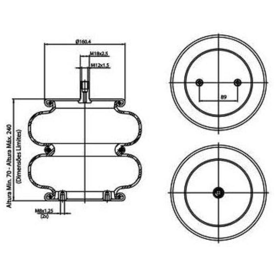Mola Pneumática - Cofap - MPC99211