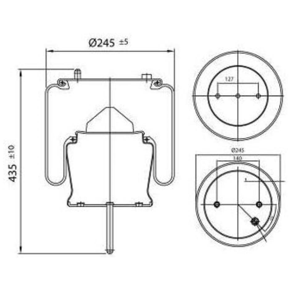 Mola Pneumática para Scania K124 - Cofap - MPC06201