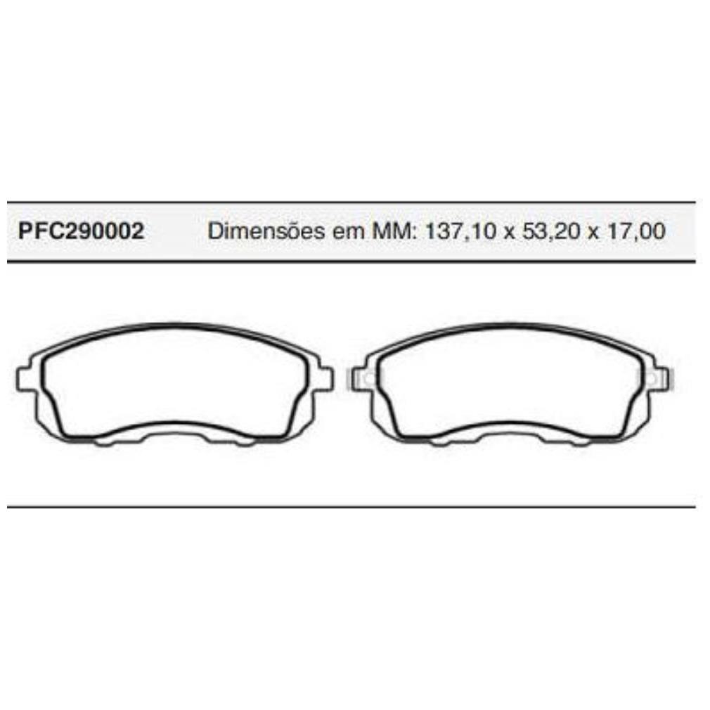 Pastilha Freio Dianteira para Nissan Sentra - Cofap - PFC290002