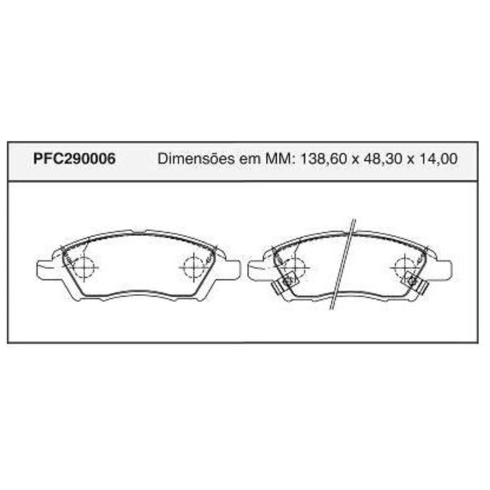 Pastilha Freio Dianteira para Nissan March e Versa - Cofap - PFC290006