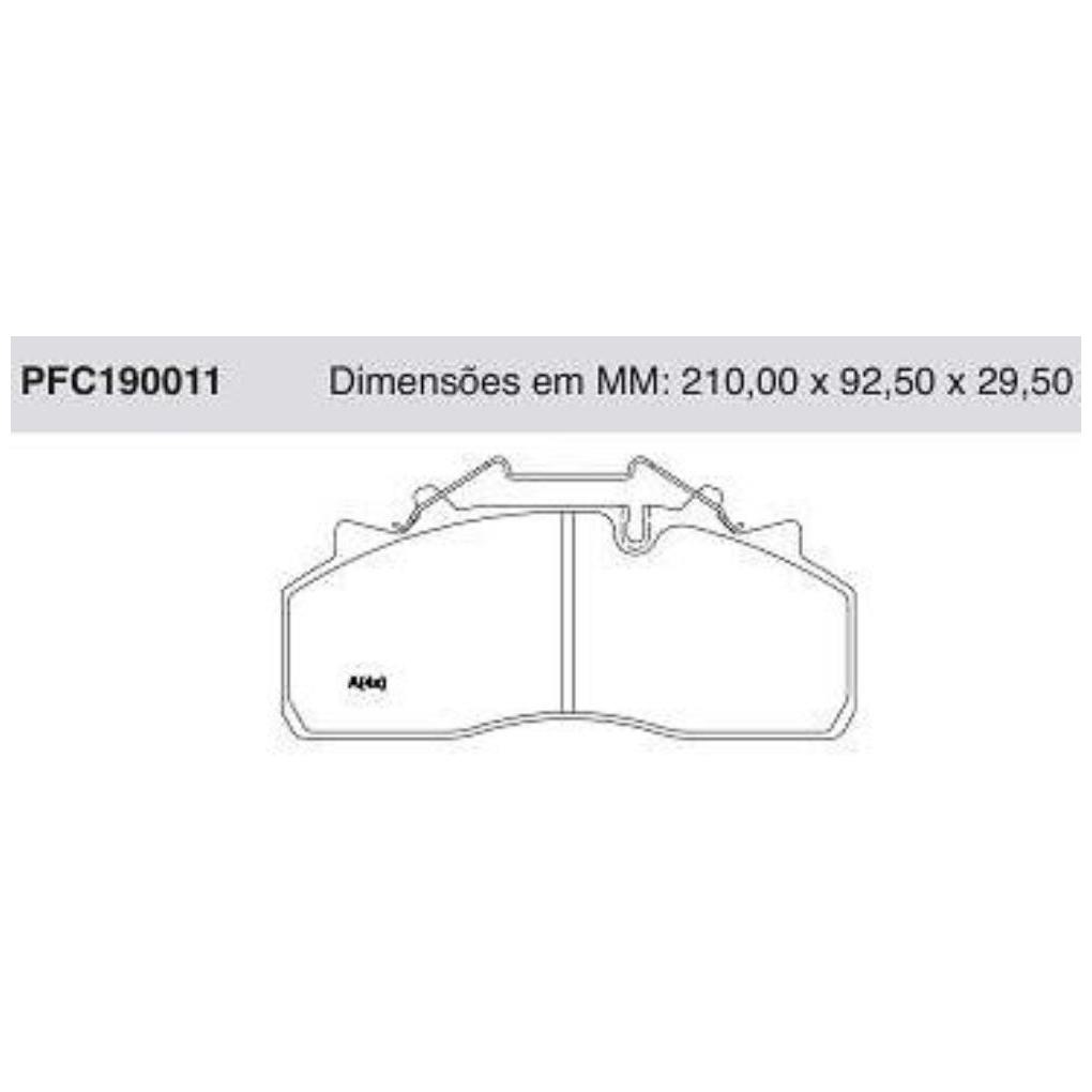 Jogo Pastilha Freio Dianteira - Cofap - PFC190011