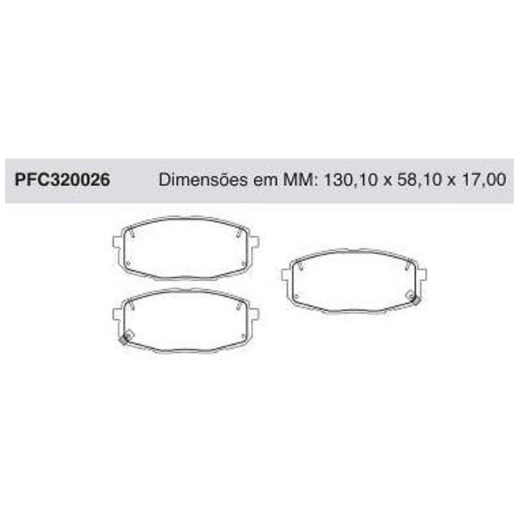 Pastilha Freio Dianteira para Hyundai Creta e KIA Cerato - Cofap - PFC320026