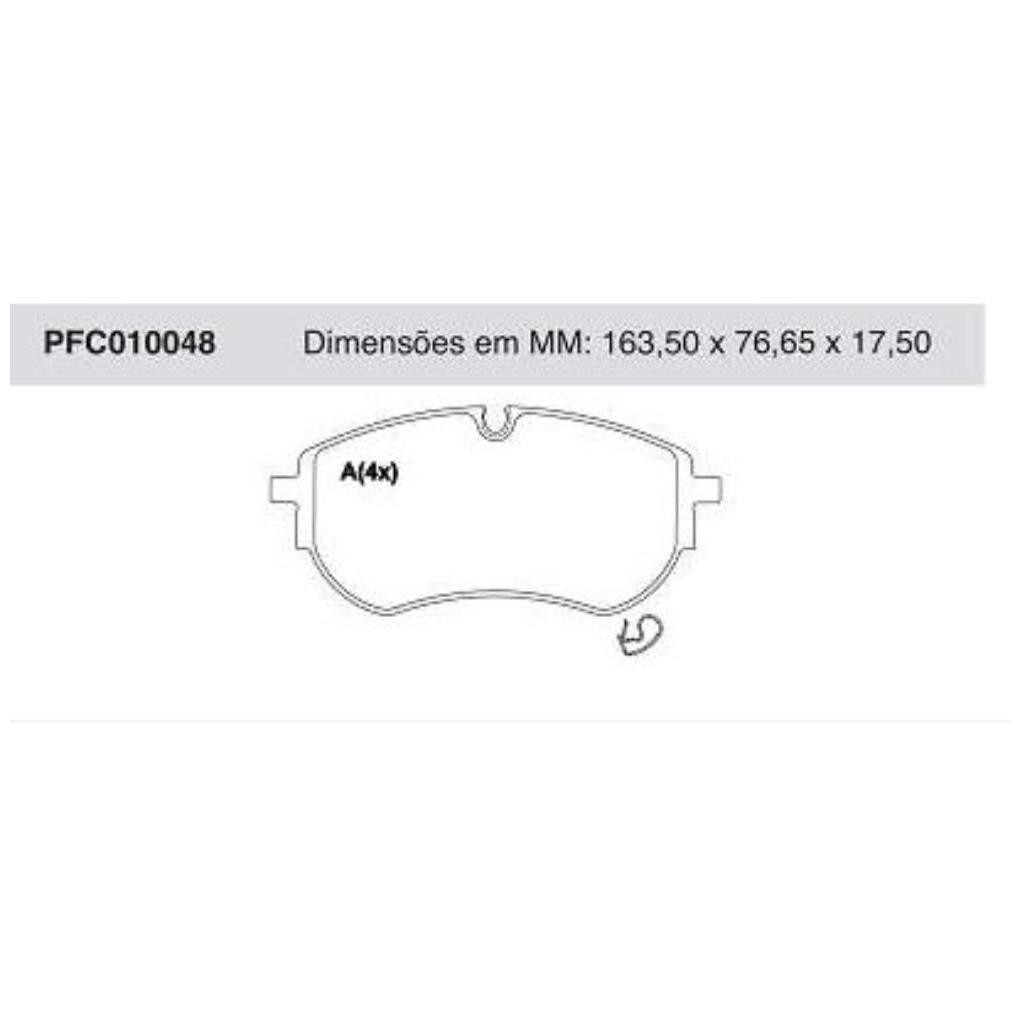 Pastilha Freio Dianteira para Volkswagen Amarok - Cofap - PFC010048