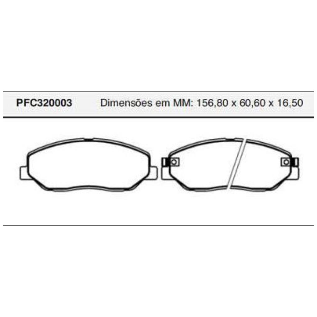 Pastilha Freio Dianteira para Hyundai Santa Fé - Cofap - PFC320003