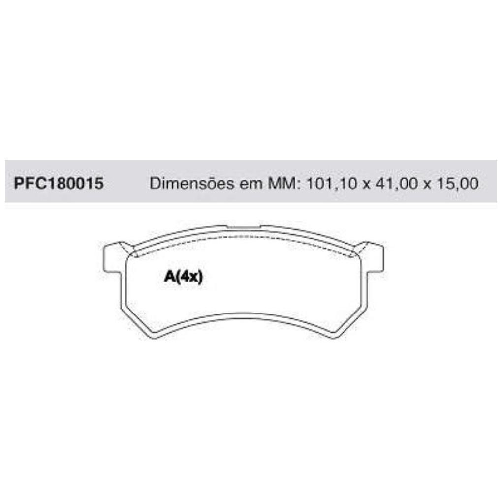 Pastilha Freio Dianteira para Renault Kwid - Cofap - PFC180015