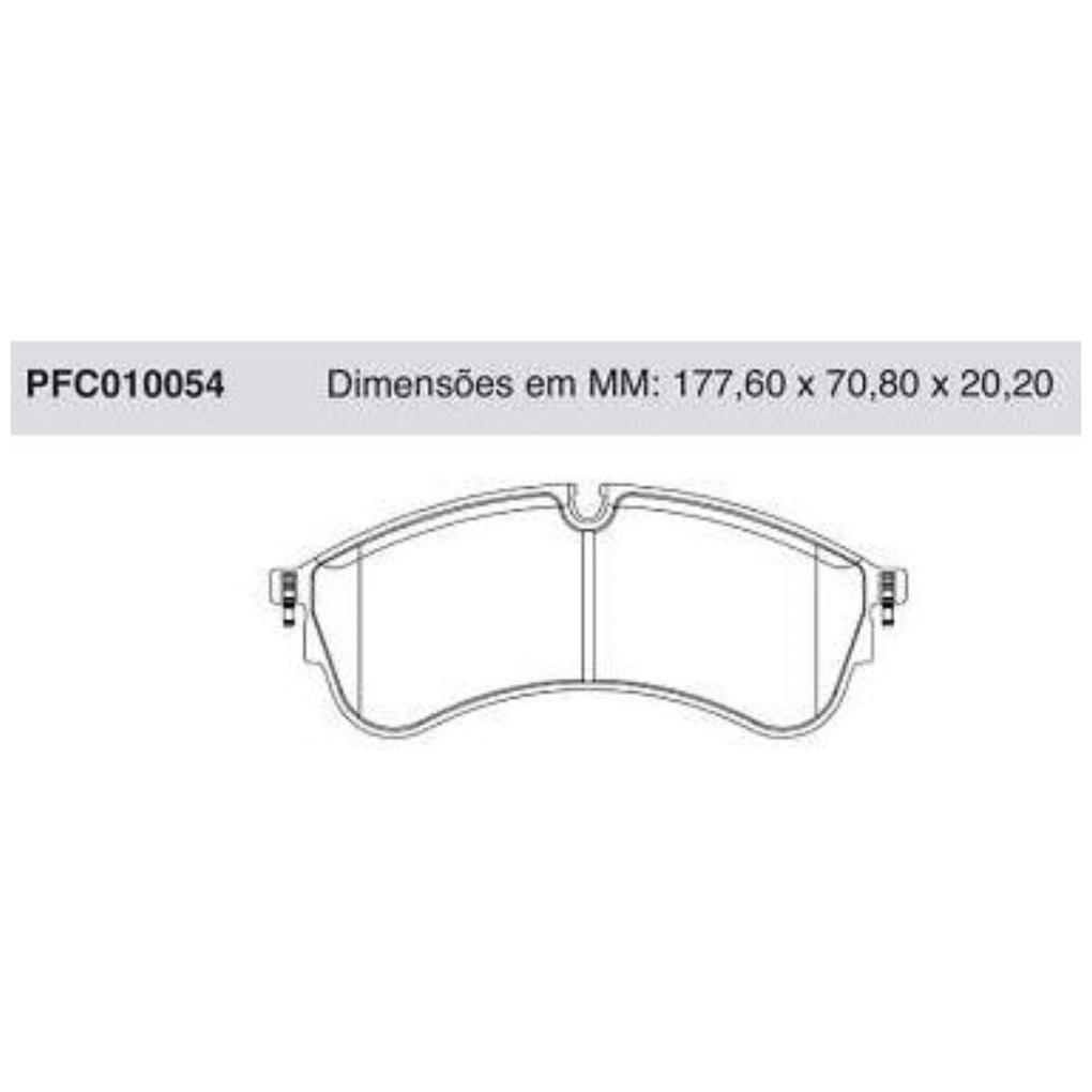 Jogo Pastilha Freio Dianteira Volkswagen Delivery - Cofap - PFC010054
