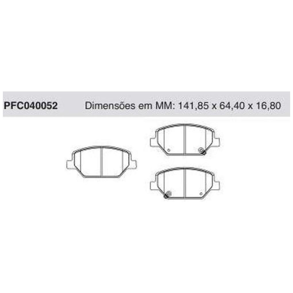 Pastilha Freio Dianteira para Chevrolet Equinox - Cofap - PFC040052