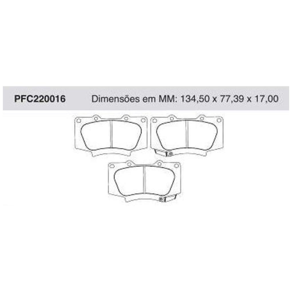 Pastilha Freio Dianteira para Toyota SW4 - Cofap - PFC220016