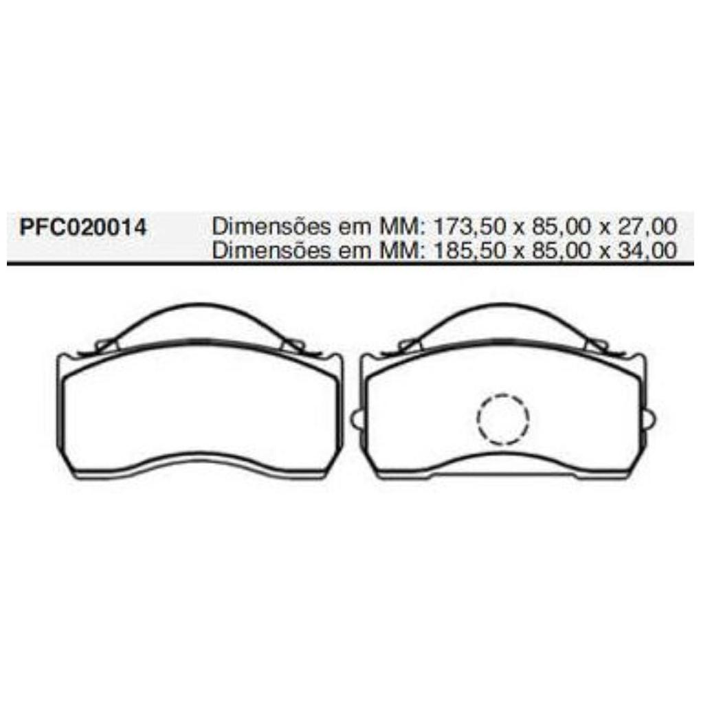 Pastilha Freio Dianteira ou Traseira Knorr para Mercedes-Benz Accelo 915 C - Cofap - PFC020014