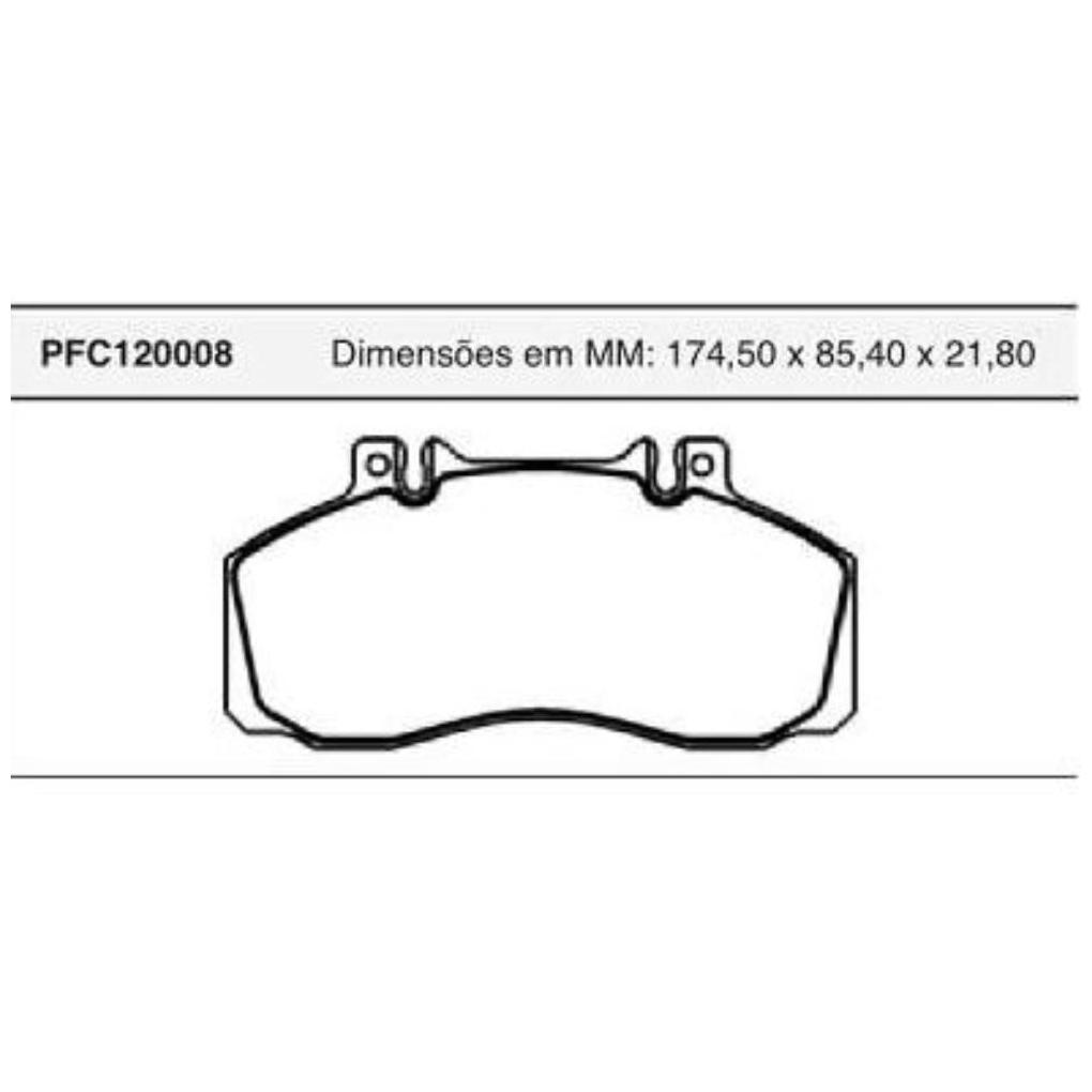 Jogo Pastilha Freio Dianteira Ou Traseira Varga - Cofap - PFC120008