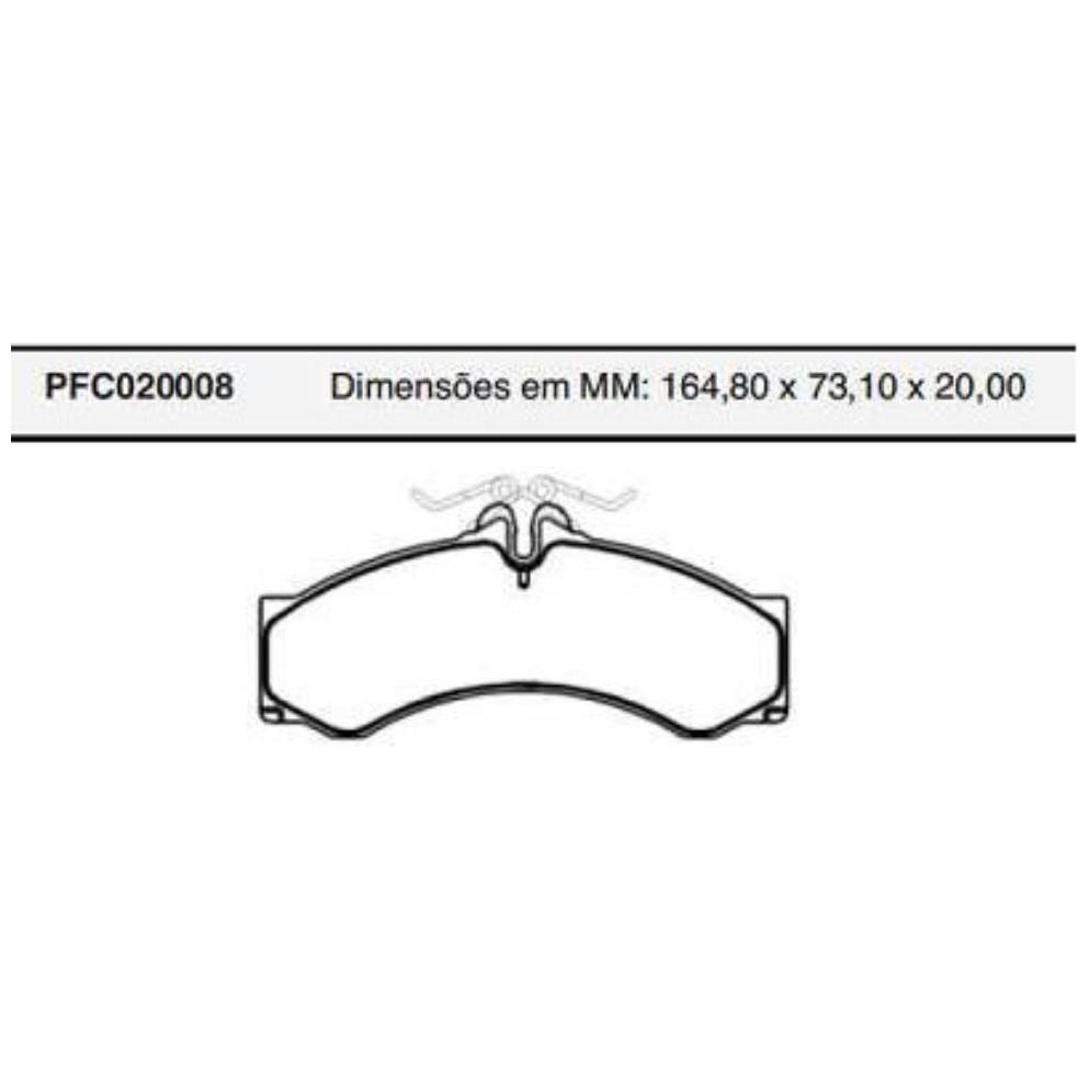 Jogo Pastilha Freio Dianteira Ou Traseira Wabco - Cofap - PFC020008