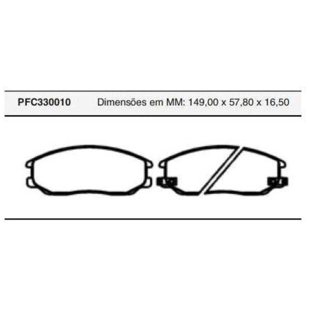 Pastilha Freio Dianteira Akebono para KIA Sorento - Cofap - PFC330010