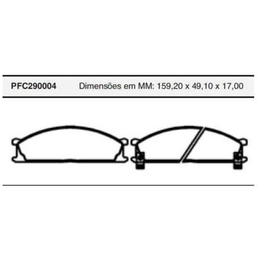 Pastilha Freio Dianteira Akebono para Nissan Frontier - Cofap - PFC290004