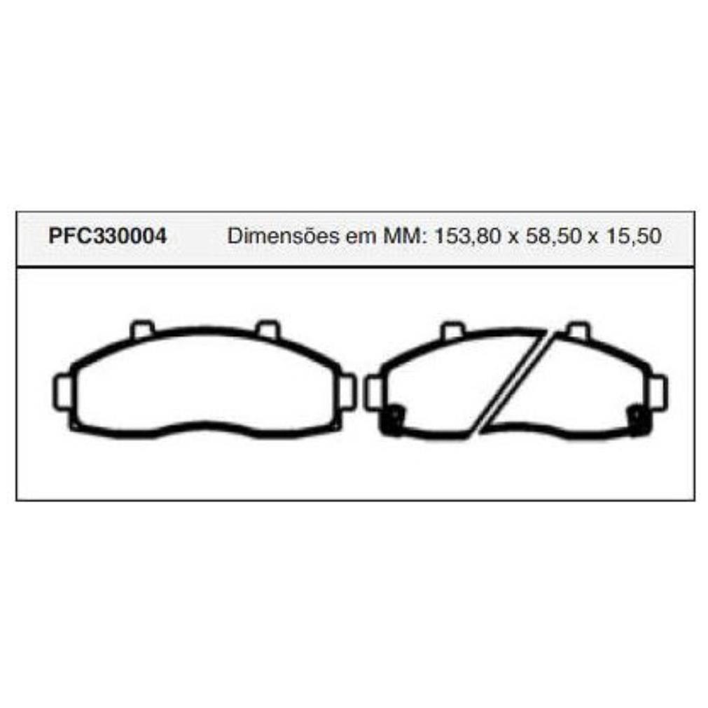 Pastilha Freio Dianteira Akebono para KIA Besta e Bongo - Cofap - PFC330004