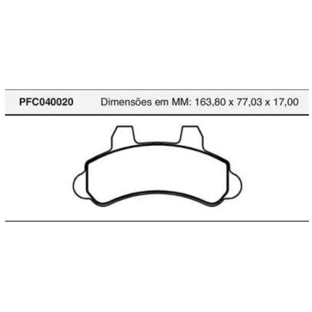 Jogo Pastilha Freio Dianteira Bendix - Cofap - PFC040020