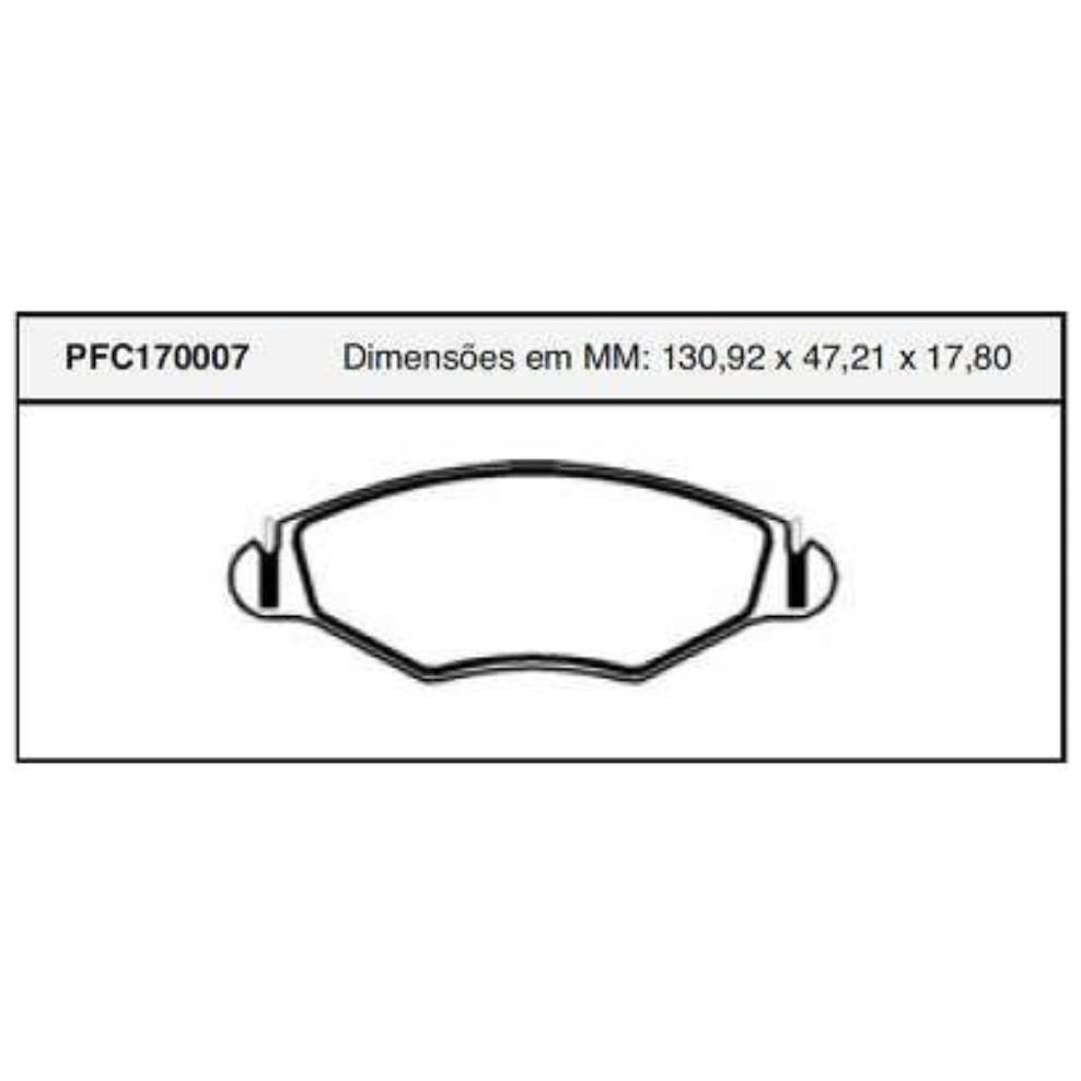 Pastilha Freio Dianteira Bosch para Peugeot 206 - Cofap - PFC170007