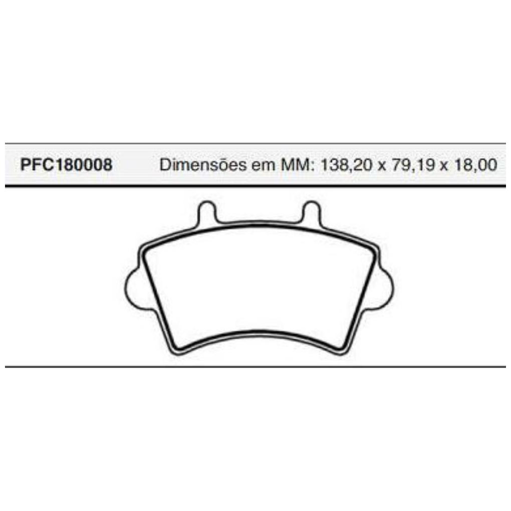 Pastilha Freio Dianteira Bosch para Renault Master - Cofap - PFC180008