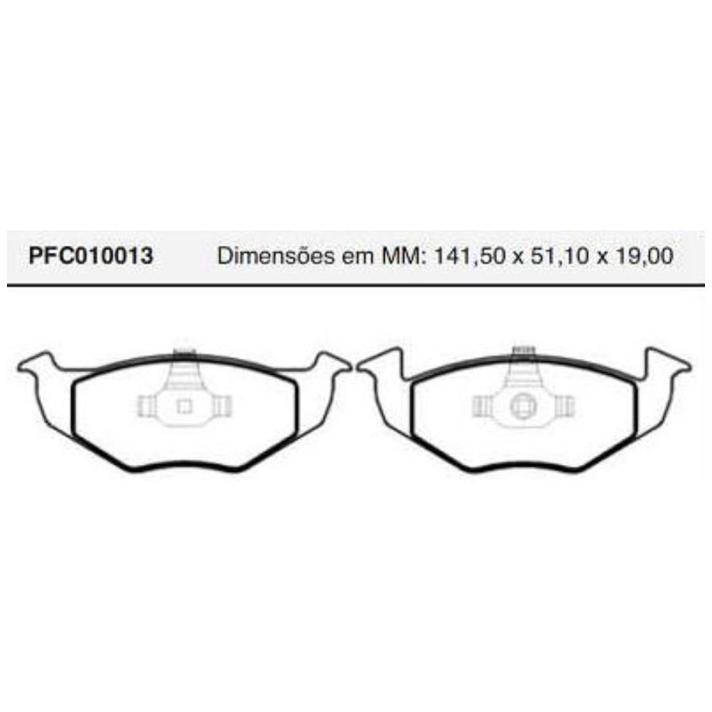 Jogo Pastilha Freio Dianteira Bosch - Cofap - PFC010013
