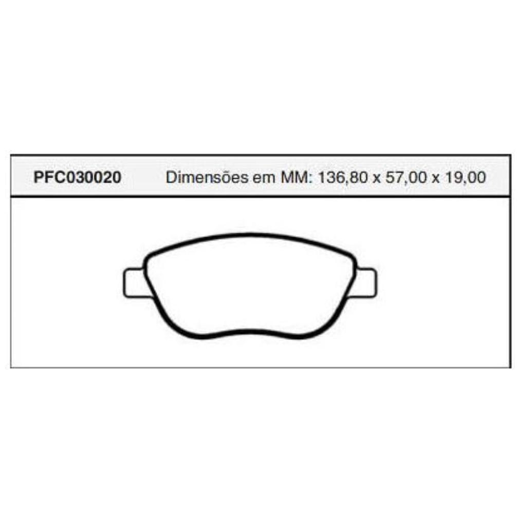 Jogo Pastilha Freio Dianteira Bosch - Cofap - PFC030020