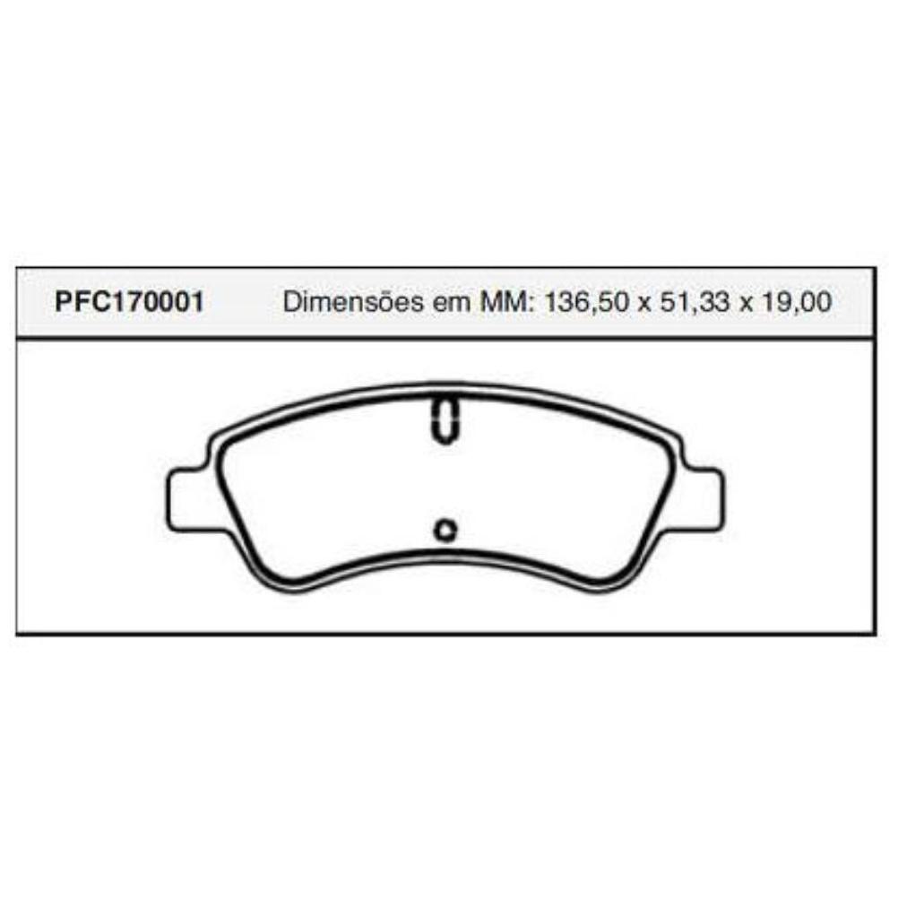 Jogo Pastilha Freio Dianteira Bosch - Cofap - PFC170001