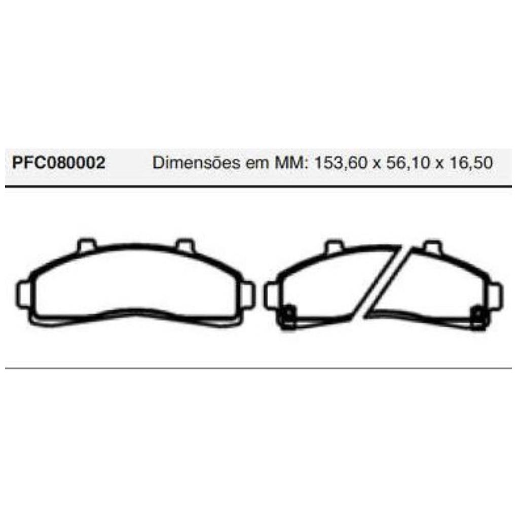Pastilha Freio Dianteira Bosch para Ford Explorer e Ranger - Cofap - PFC080002
