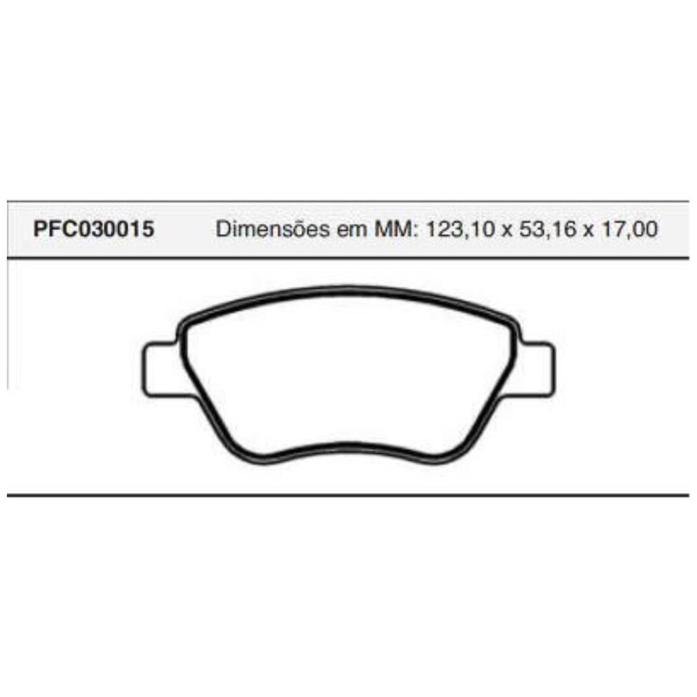 Pastilha Freio Dianteira Bosch para Fiat Stilo - Cofap - PFC030015