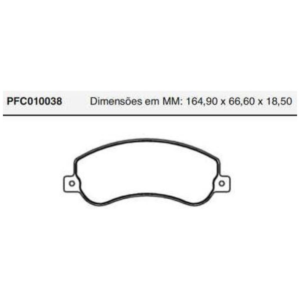 Pastilha Freio Dianteira Bosch para Ford Transit e Volkswagen Amarok - Cofap - PFC010038