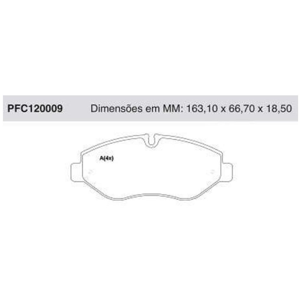 Jogo Pastilha Freio Dianteira Brembo - Cofap - PFC120009