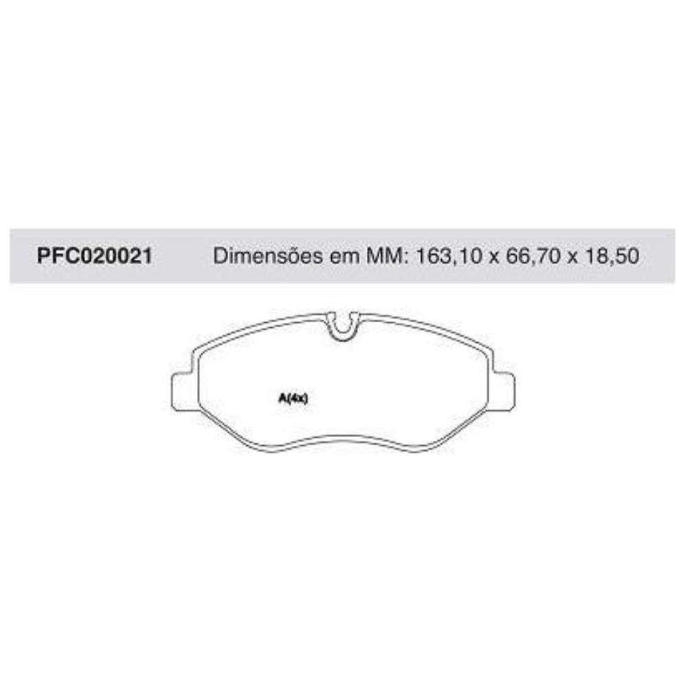 Jogo Pastilha Freio Dianteira Brembo - Cofap - PFC020021