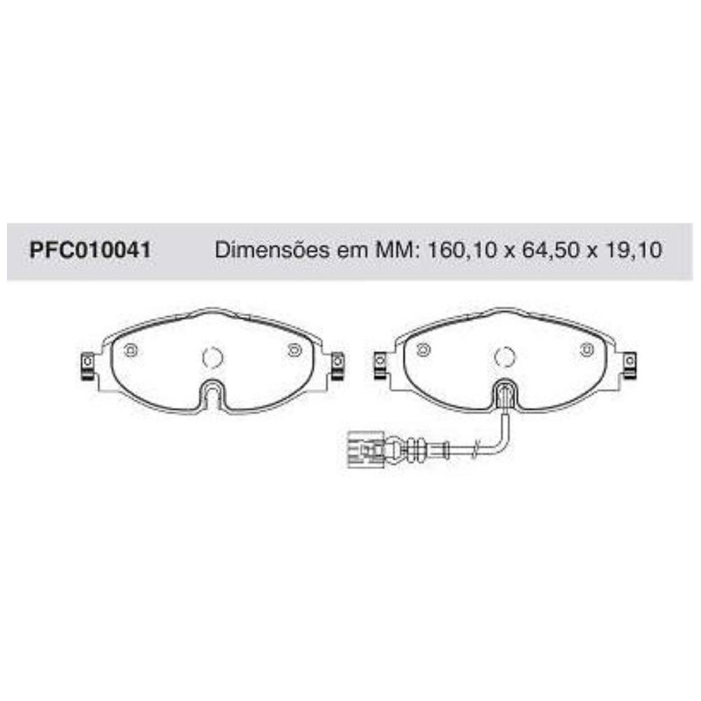 Jogo Pastilha Freio Dianteira Com Sensor Girling - Cofap - PFC010041