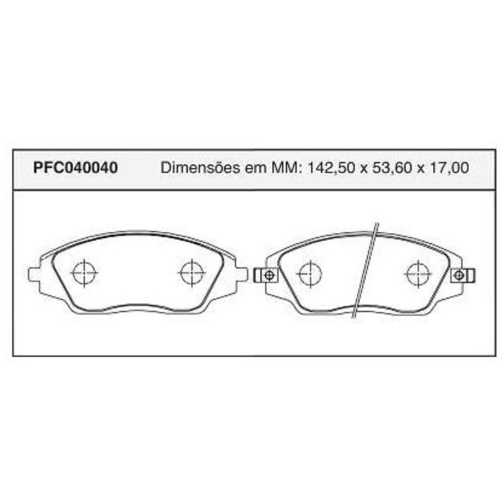 Jogo Pastilha Freio Dianteira Com Sensor Importado - Cofap - PFC040040