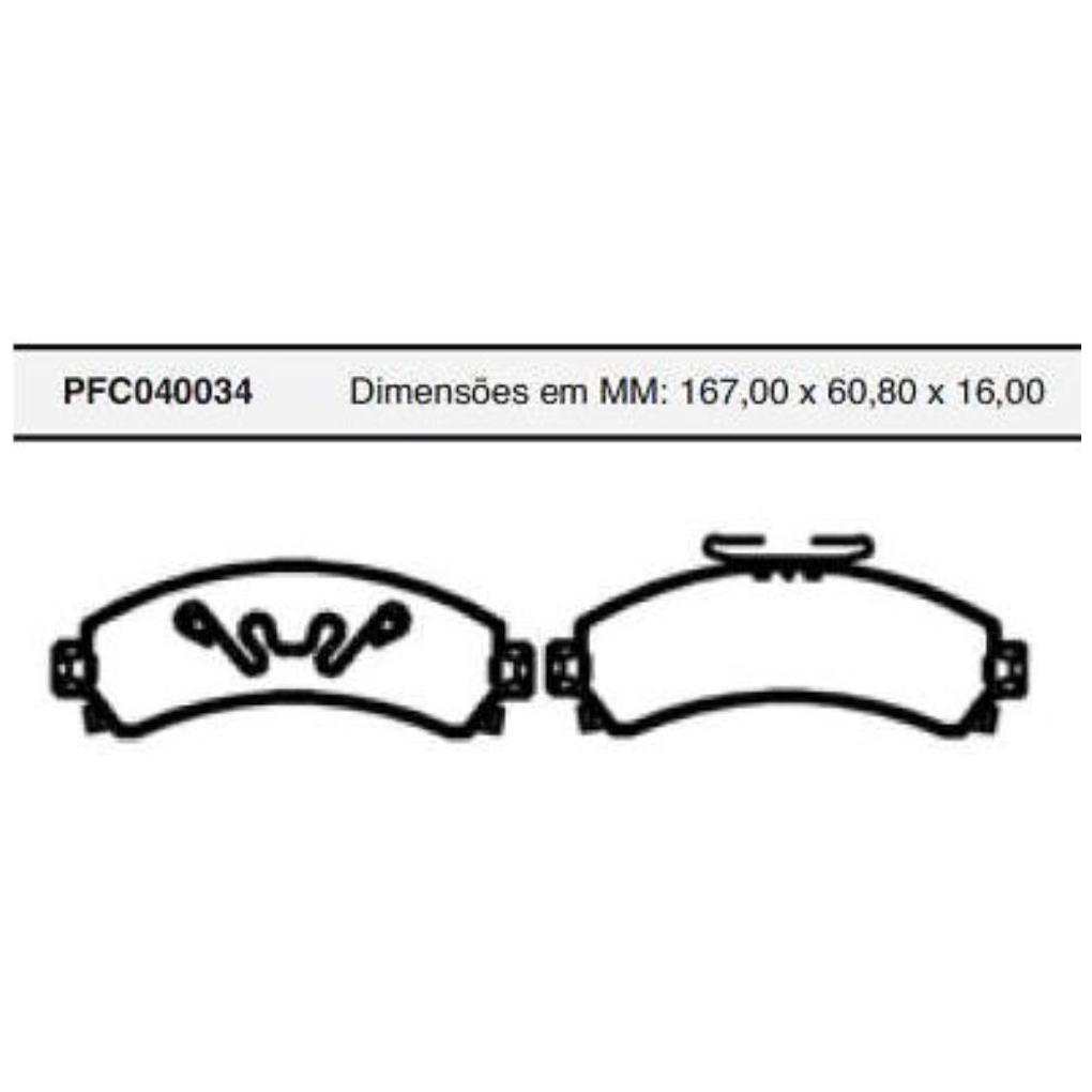 Pastilha Freio Dianteira Delphi para Chevrolet Blazer e S10 - Cofap - PFC040034