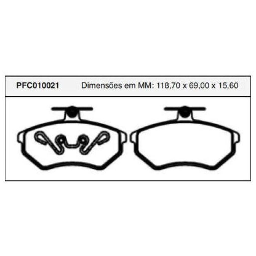 Jogo Pastilha Freio Dianteira Girling - Cofap - PFC010021