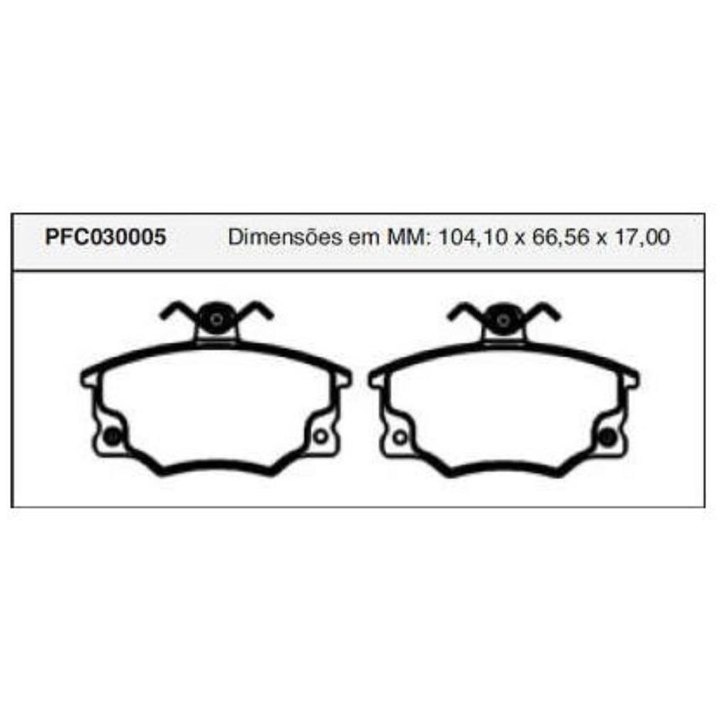 Pastilha Freio Dianteira Girling para Fiat Uno - Cofap - PFC030005