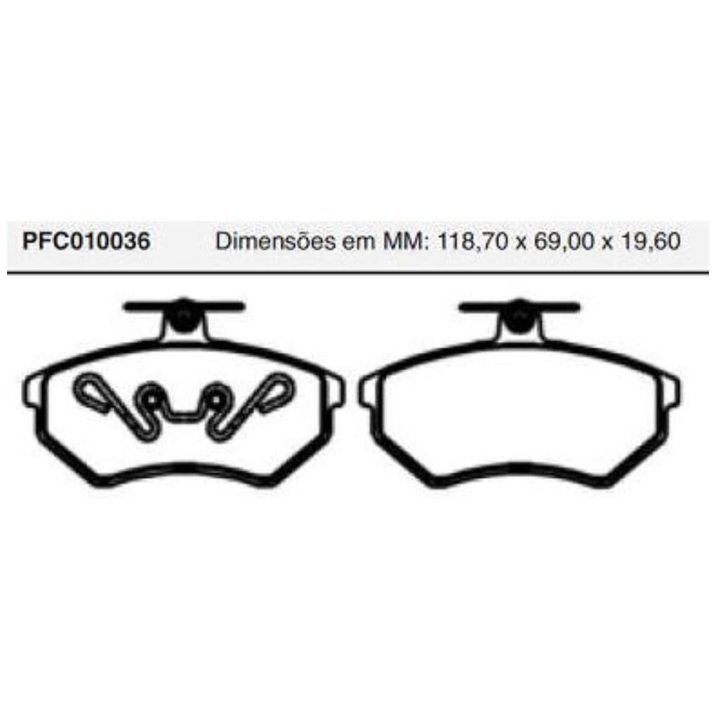 Jogo Pastilha Freio Dianteira Girling - Cofap - PFC010036