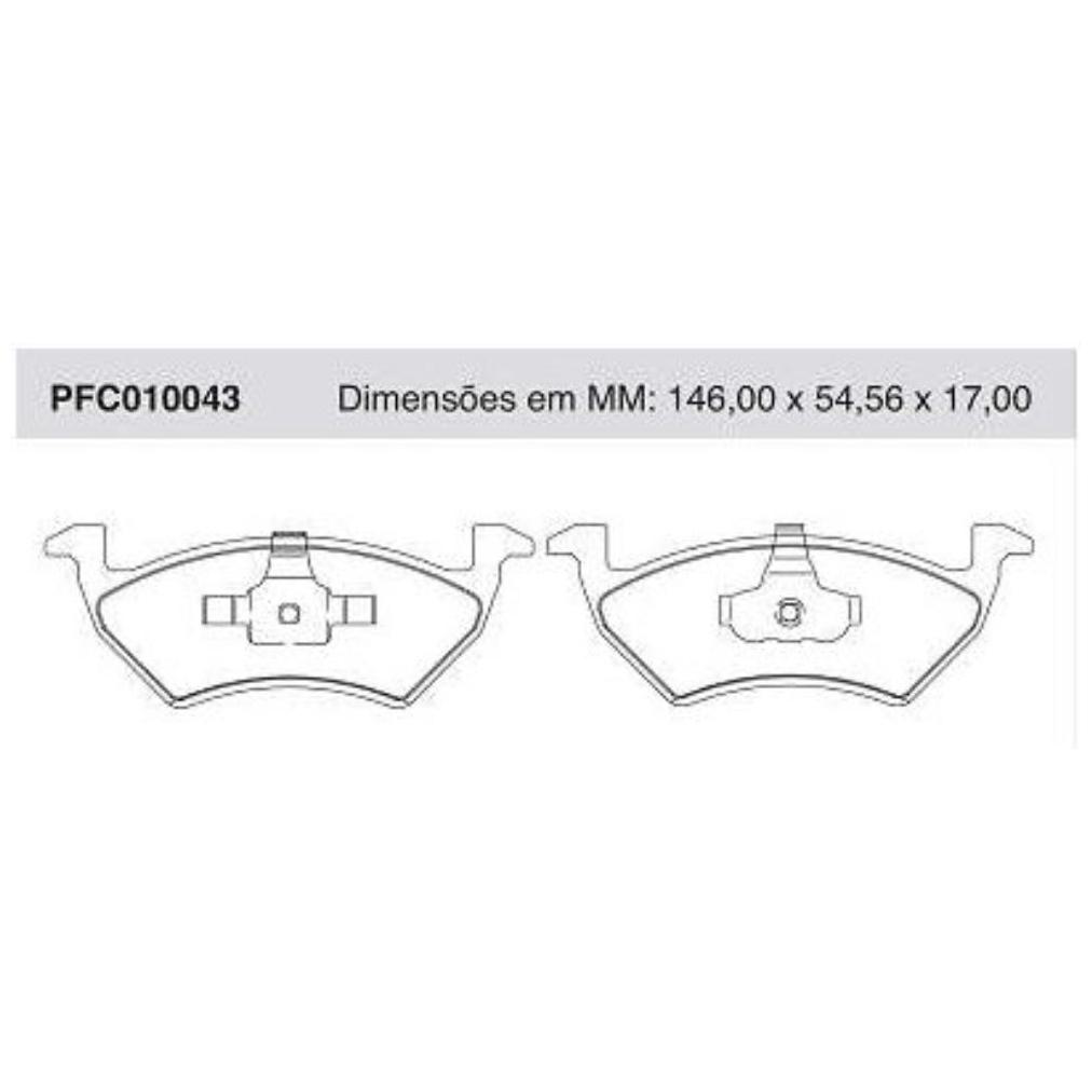Pastilha Freio Dianteira Girling para Volkswagen Cross Up! e Up! - Cofap - PFC010043