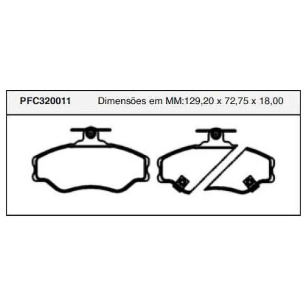 Pastilha Freio Dianteira Girling para Hyundai H 100 - Cofap - PFC320011