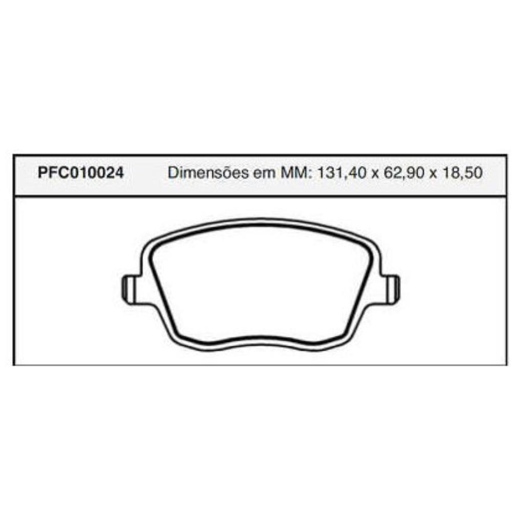 Pastilha Freio Dianteira Girling para Volkswagen Polo e Polo Sedan - Cofap - PFC010024