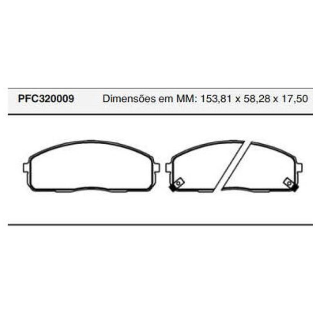 Pastilha Freio Dianteira Importado para Hyundai HR e HR HD - Cofap - PFC320009