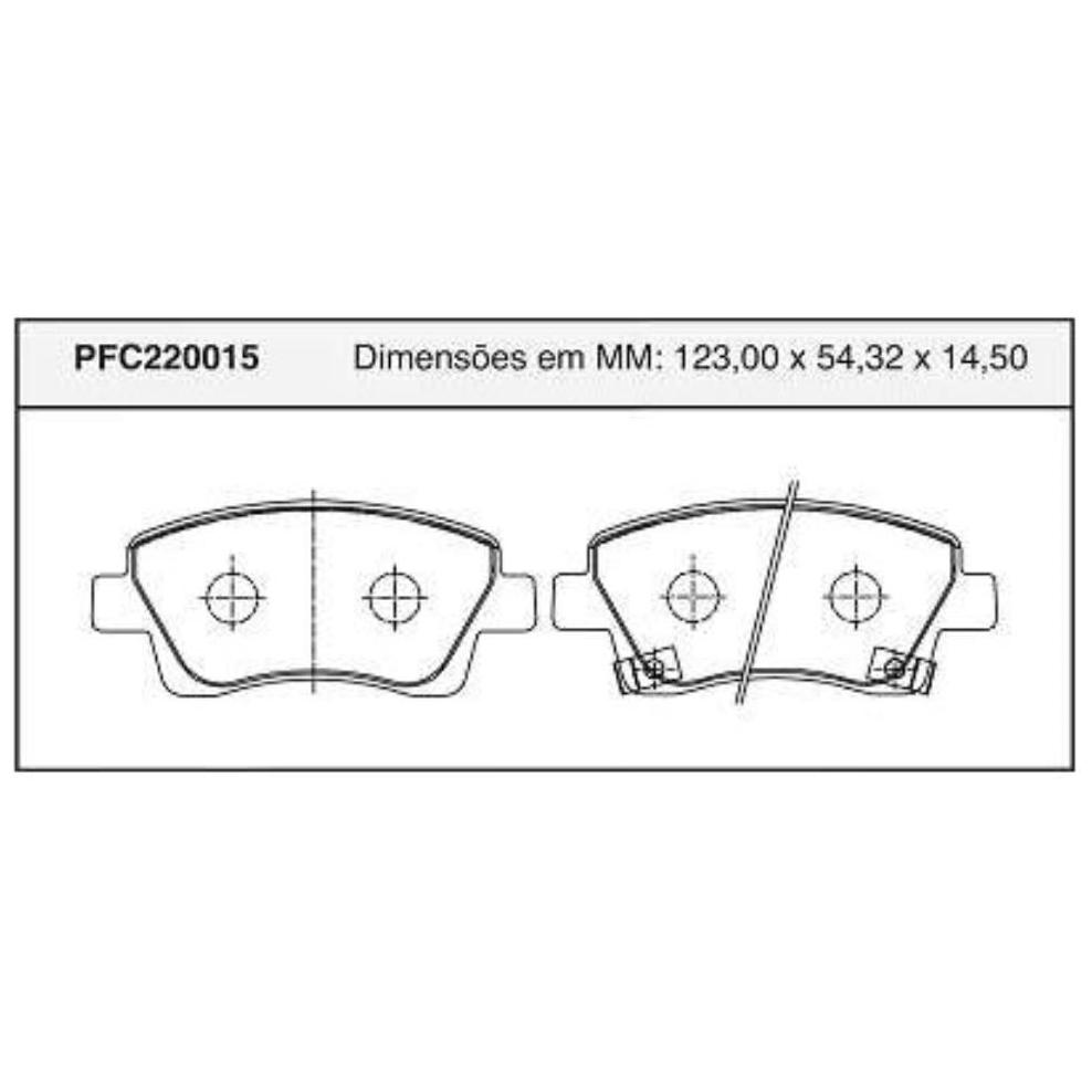 Jogo Pastilha Freio Dianteira Importado - Cofap - PFC220015
