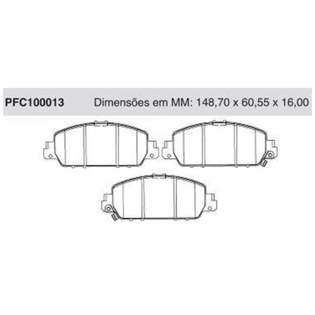 Pastilha Freio Dianteira Importado para Honda Accord e HR-V - Cofap - PFC100013