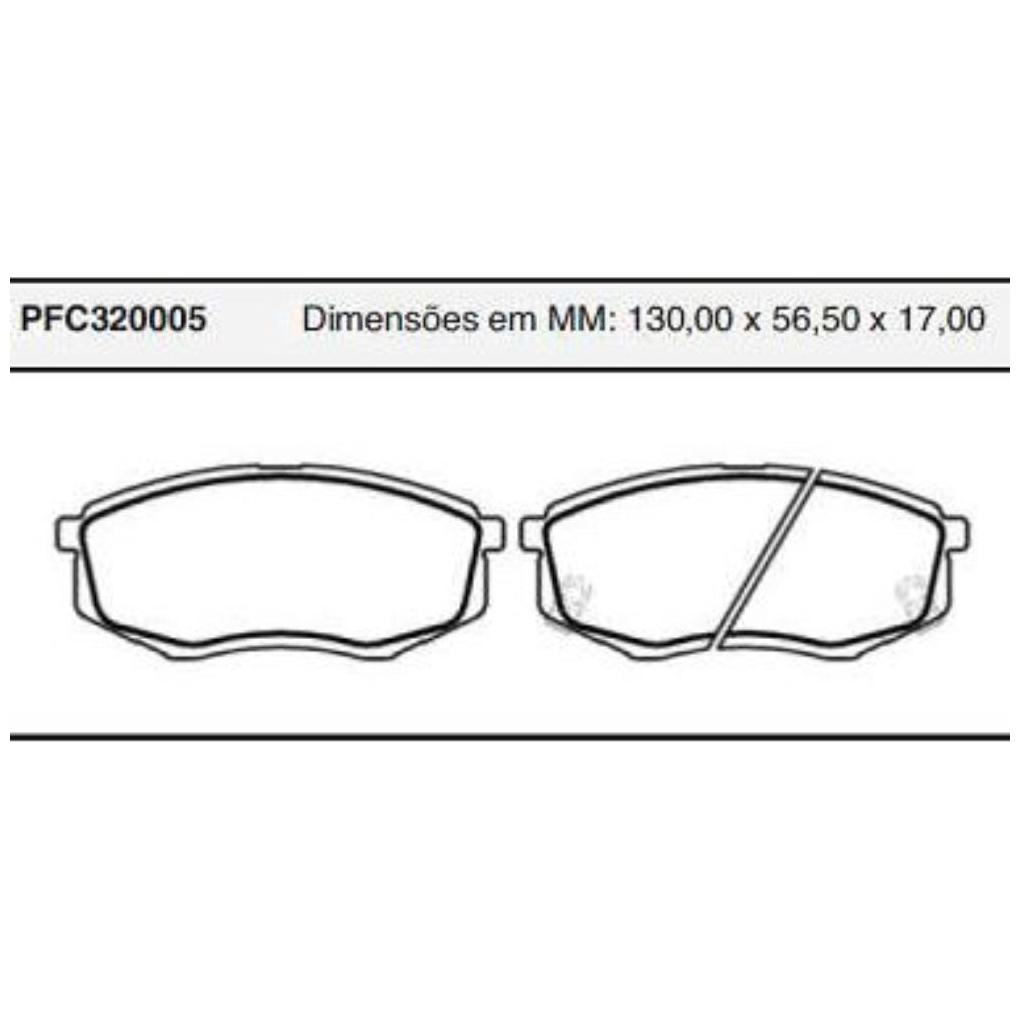 Pastilha Freio Dianteira Importado para Hyundai IX35 - Cofap - PFC320005