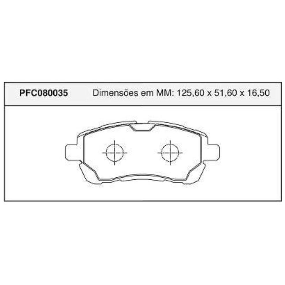 Jogo Pastilha Freio Dianteira Lucas - Cofap - PFC080035