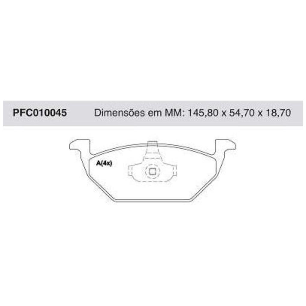 Jogo Pastilha Freio Dianteira Teves - Cofap - PFC010045