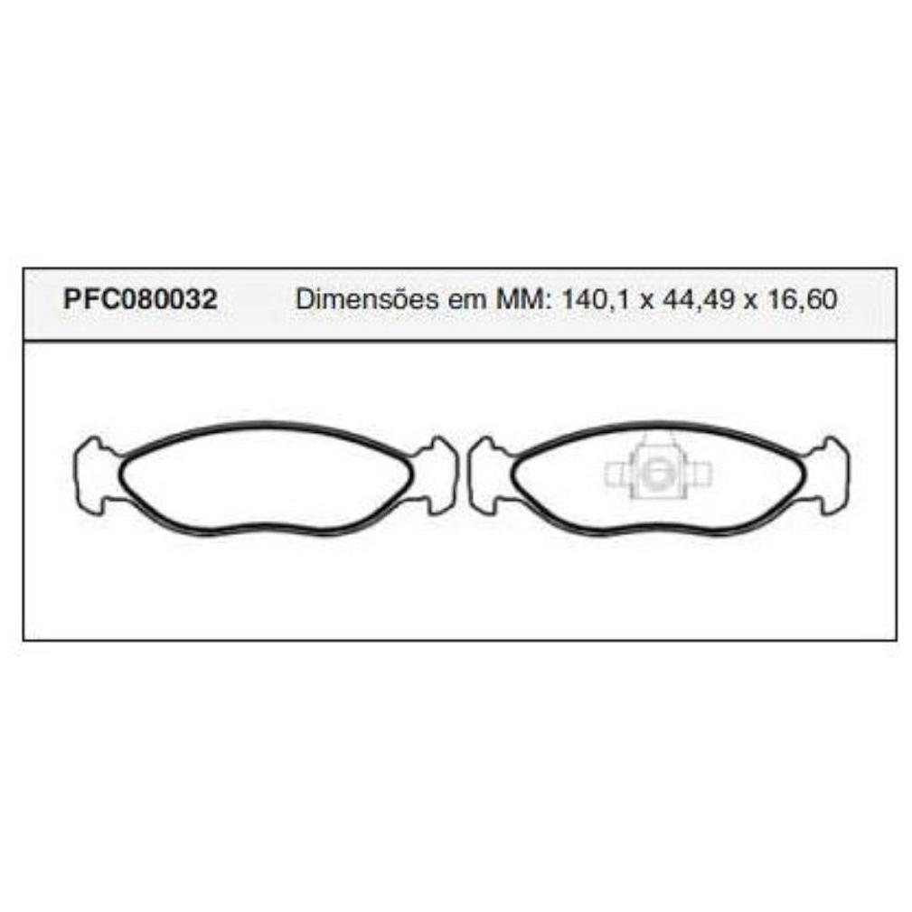 Pastilha Freio Dianteira Teves para Ford Ka - Cofap - PFC080032