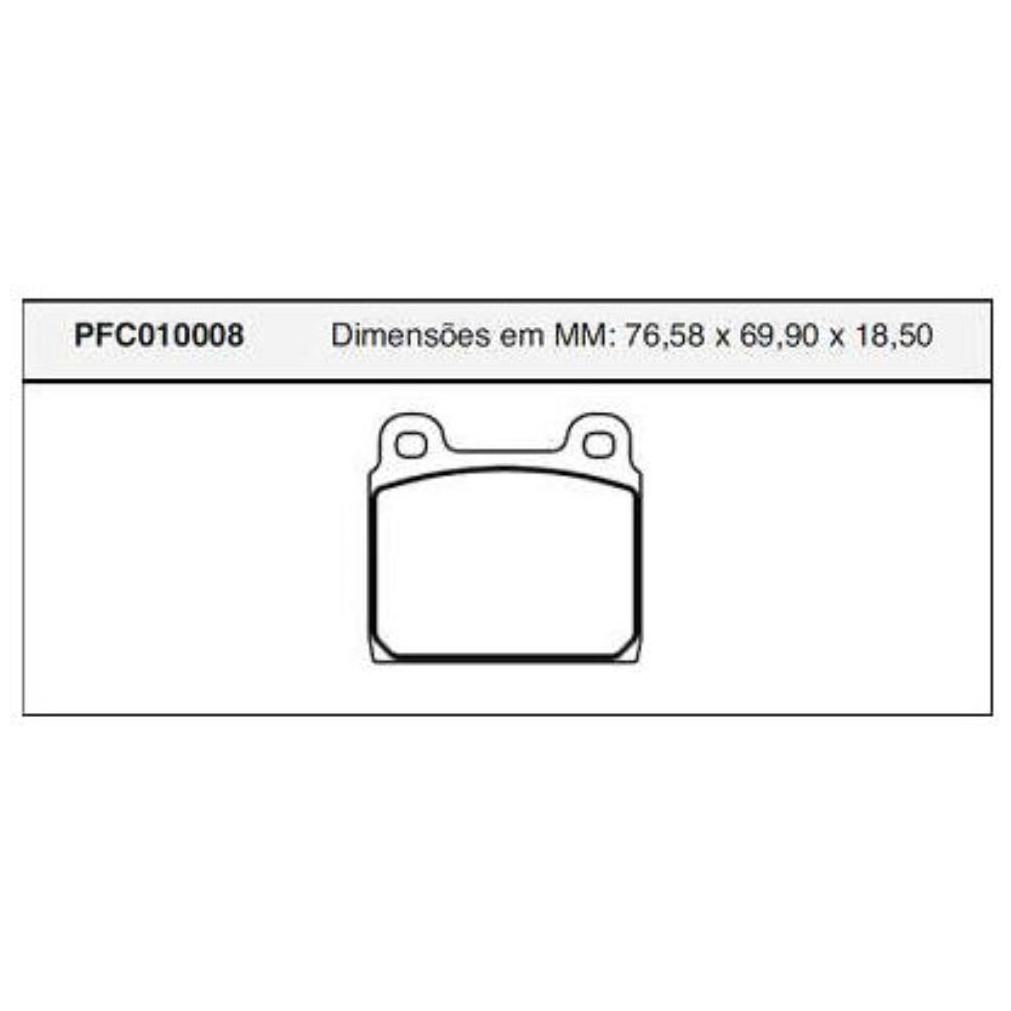 Jogo Pastilha Freio Dianteira Teves - Cofap - PFC010008